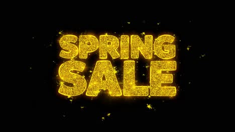 Spring Sale Sparkling Text Effect