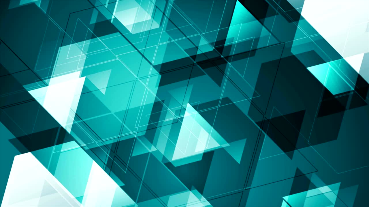 azul brillante abstracto tecnología moderna animación de video