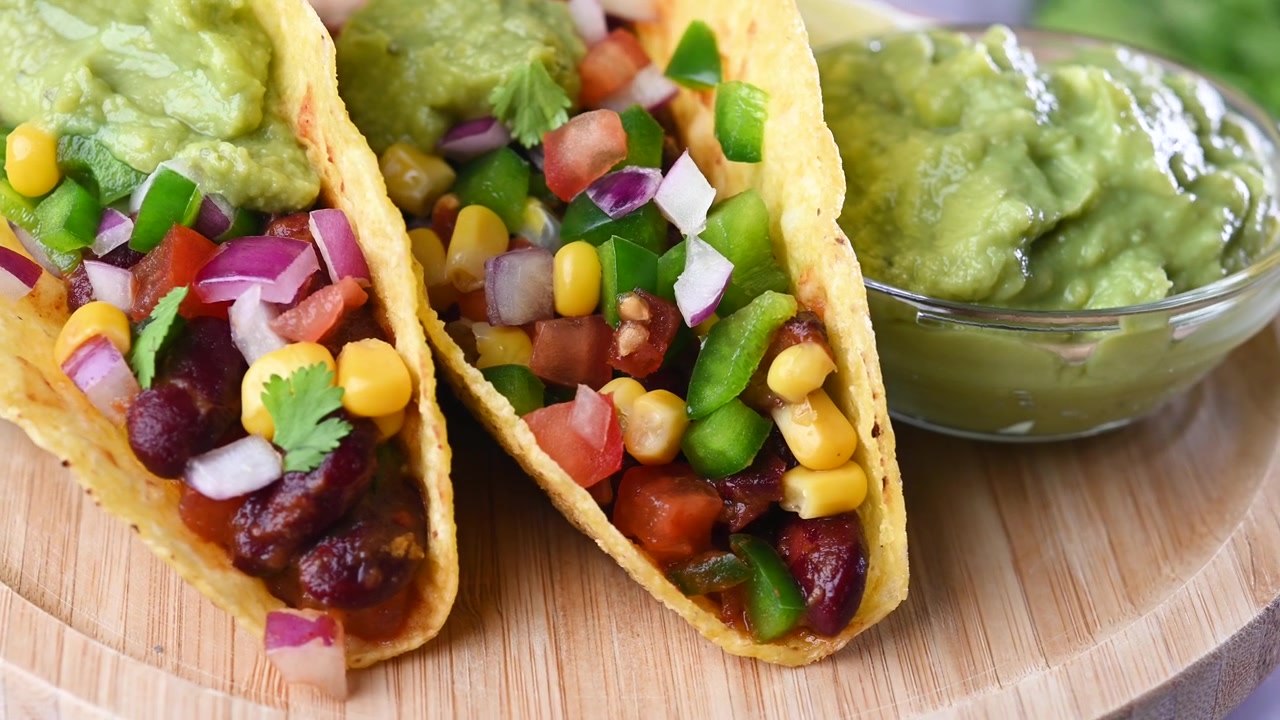 Taco messicano vegano