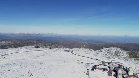 serra da estrela in portugal. torre mountain peak