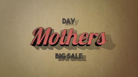 Mothers-Day-Big-Sale-stylish-cardboard-banner-in-red-and--brown-with-bold-text