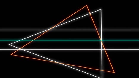 formas geométricas sobre un fondo negro