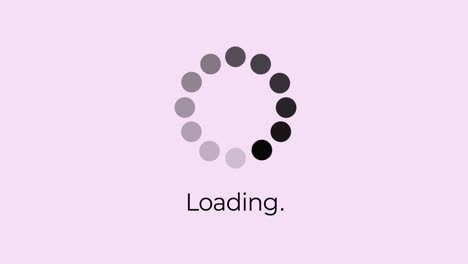 loading icon animation. design element. interface buffering. 4k