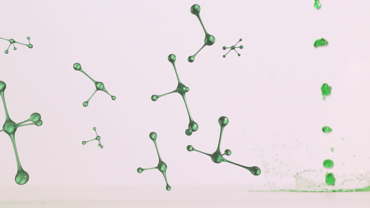 3d 추상적인 모양이 움직입니다.