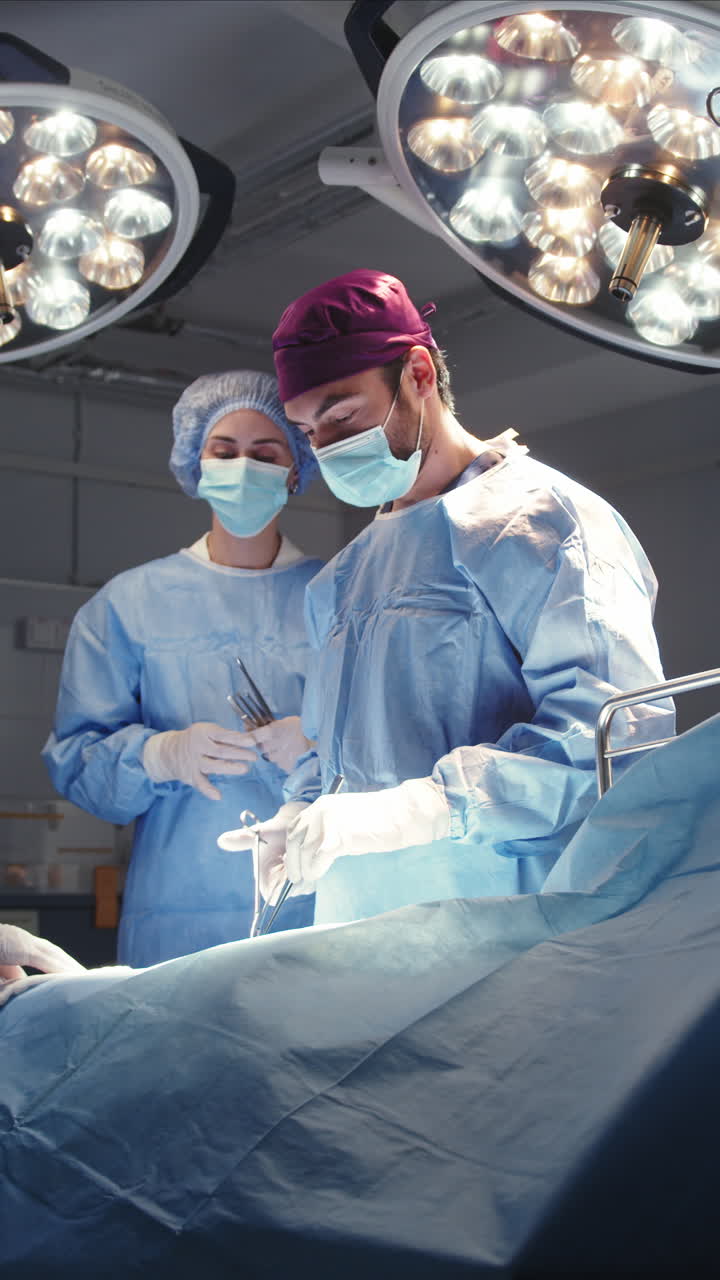 Surgeons performing a medical procedure
