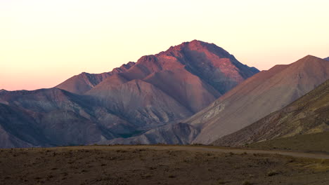 parallax effect chile desert north sand dunes drone dusk morning