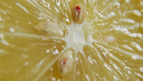 primer plano extremo de la fruta de limón 4k