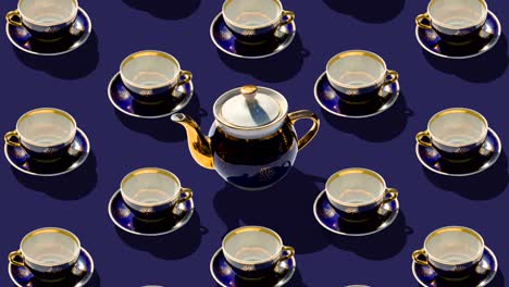 conjunto de artículos para el té