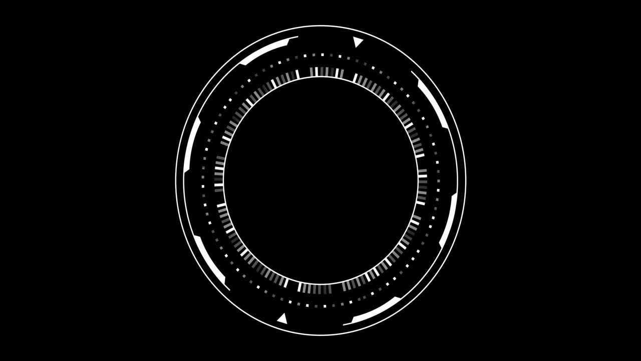 검은색 배경에 대한 범위 및 데이터 처리 애니메이션