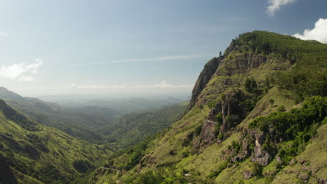 aerial: drone sri lanka and ella rock