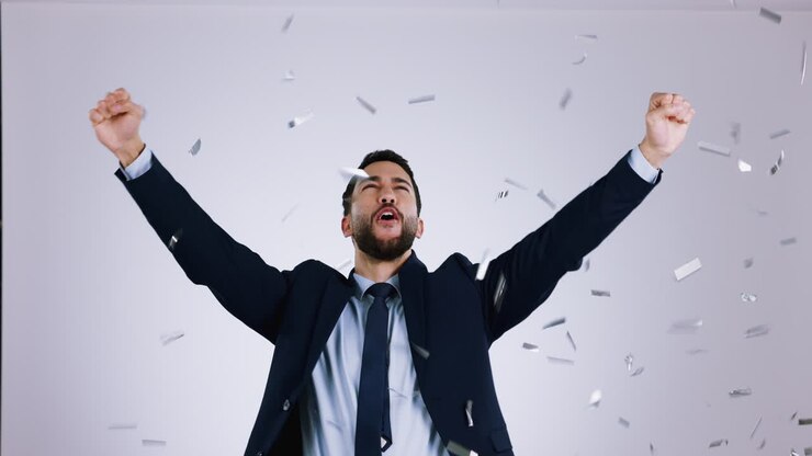Vincitore, coriandoli per il successo