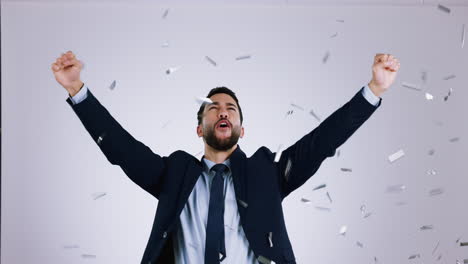 vincitore, confetti per il successo