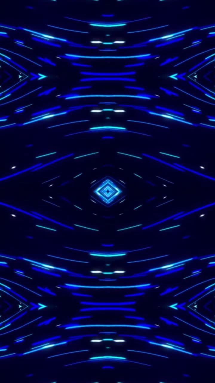 Blue neon lights abstract pattern background