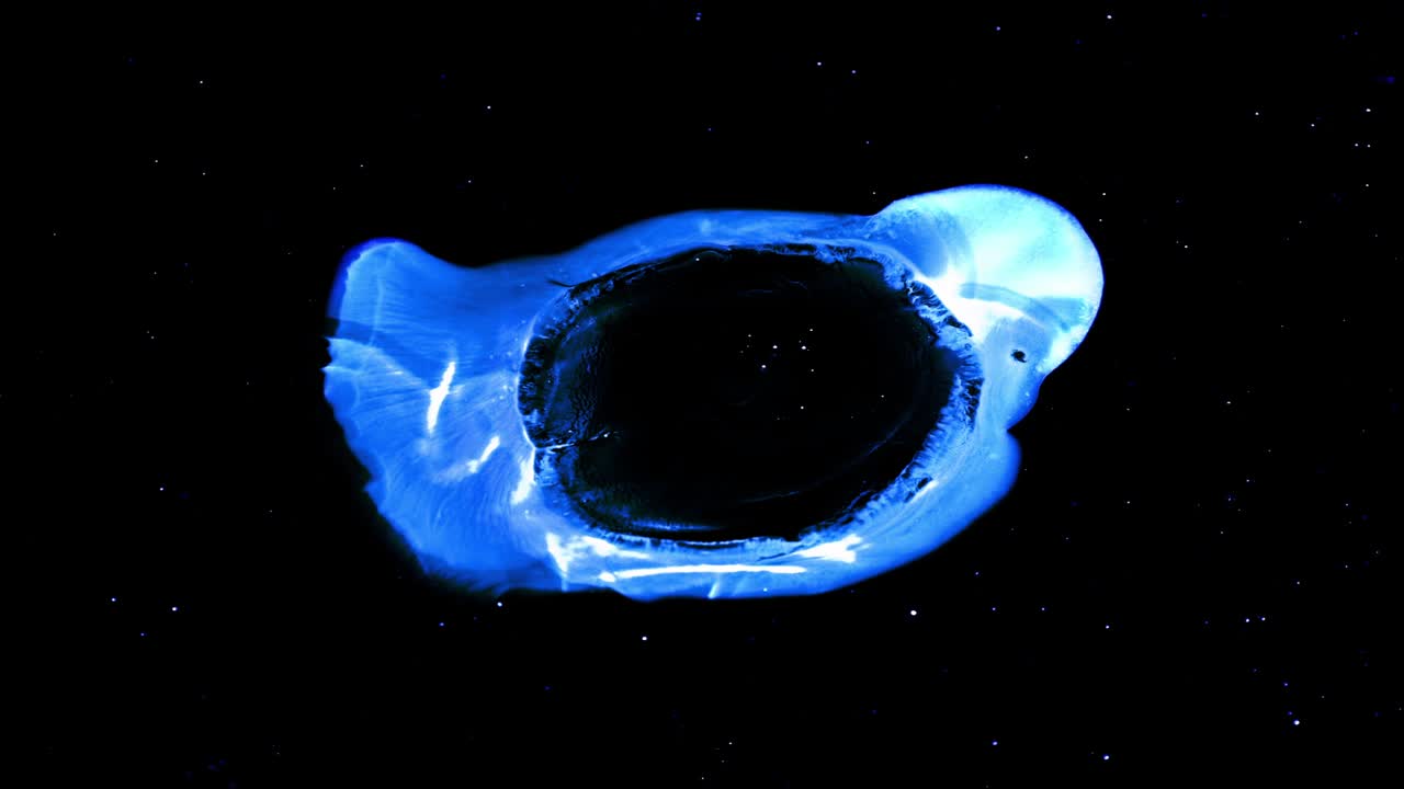 NASA Hubble "Guds øje"-tågen, sort hul lavet af blæk og maling, stjernefelt, kosmisk baggrund
