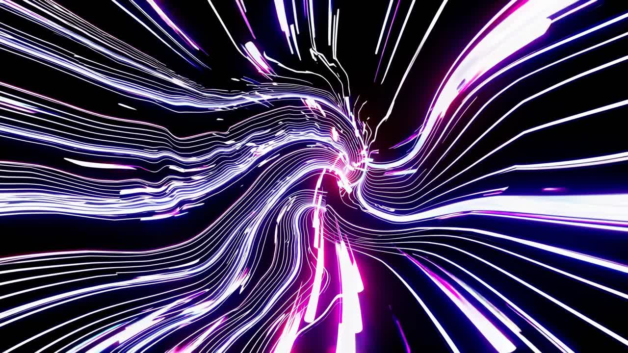 Abstract Neon Spiral