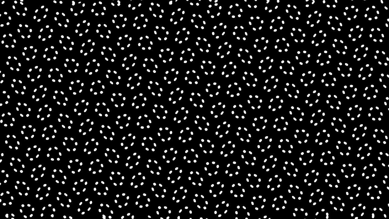 왼쪽으로 회전하는 파동 효과의 그래픽 2d 비디오 패턴