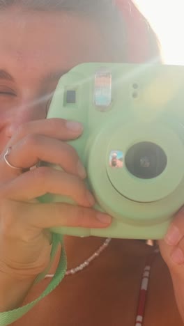 smiles in the golden hour by the beach during a summer celebration