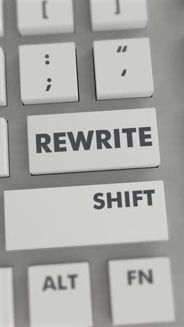 reescribir el botón presionando en el teclado vídeo vertical