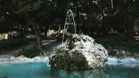 fountain in rome in villa borghese
