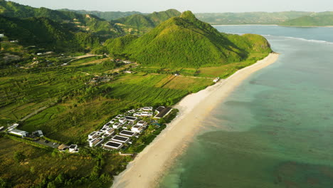 indonesian coastline with wealthy people homes