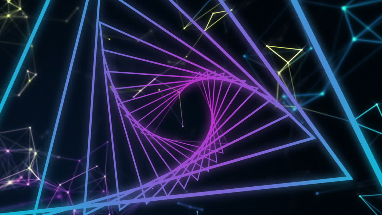 video generado digitalmente de líneas concéntricas