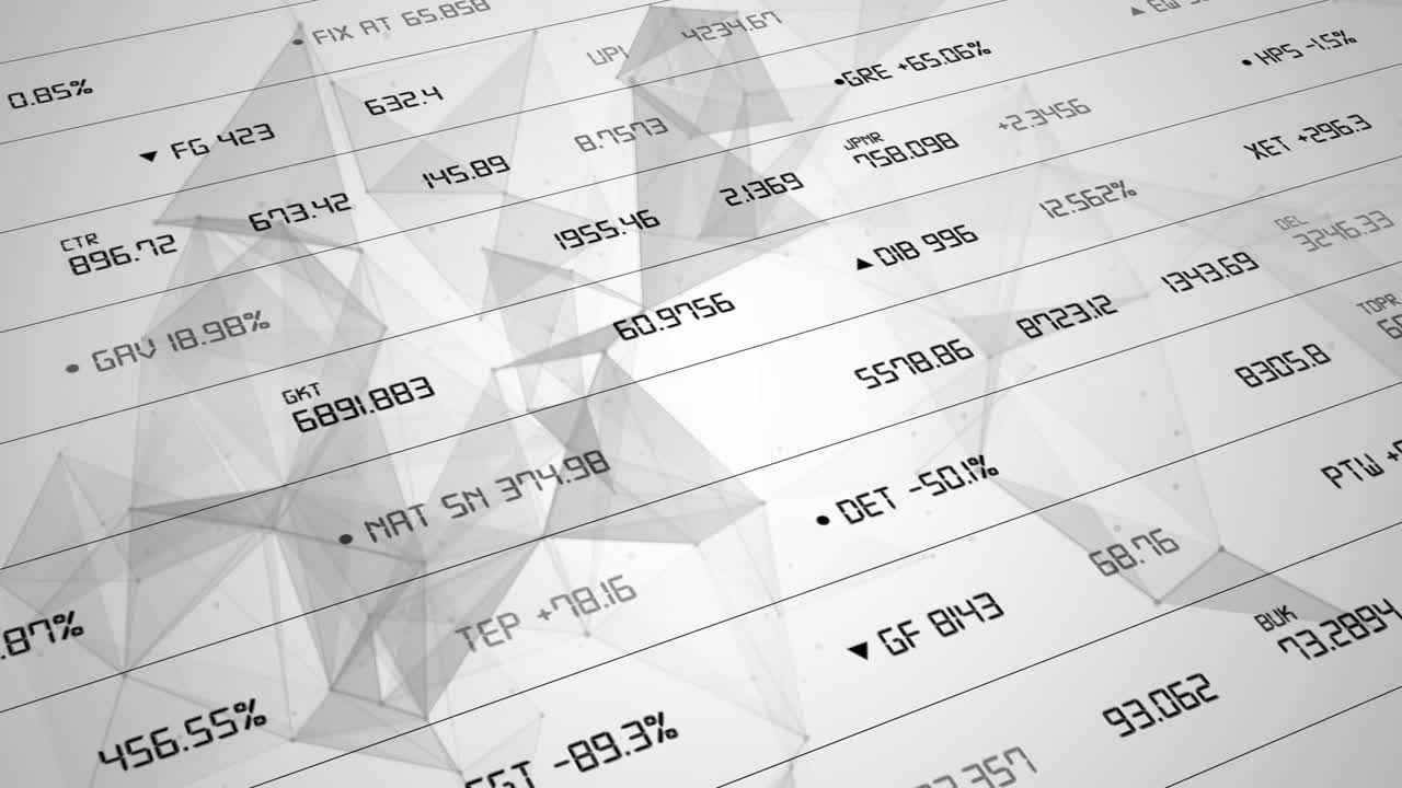 Data and report statistics, animation with graph diagrams.