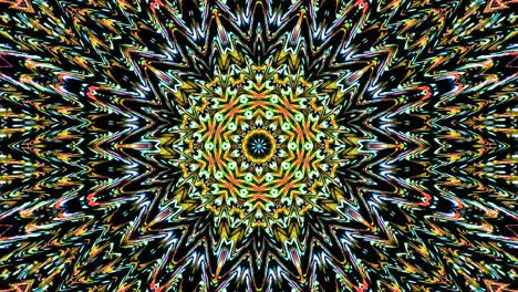 beautiful abstract kaleidoscope that shines, a radiant light that regulates the subtle movements