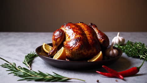 roasted chicken with lemon and herbs