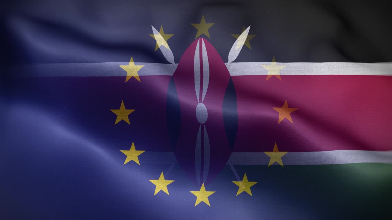 유럽연합 케냐 발 루프 배경 4k