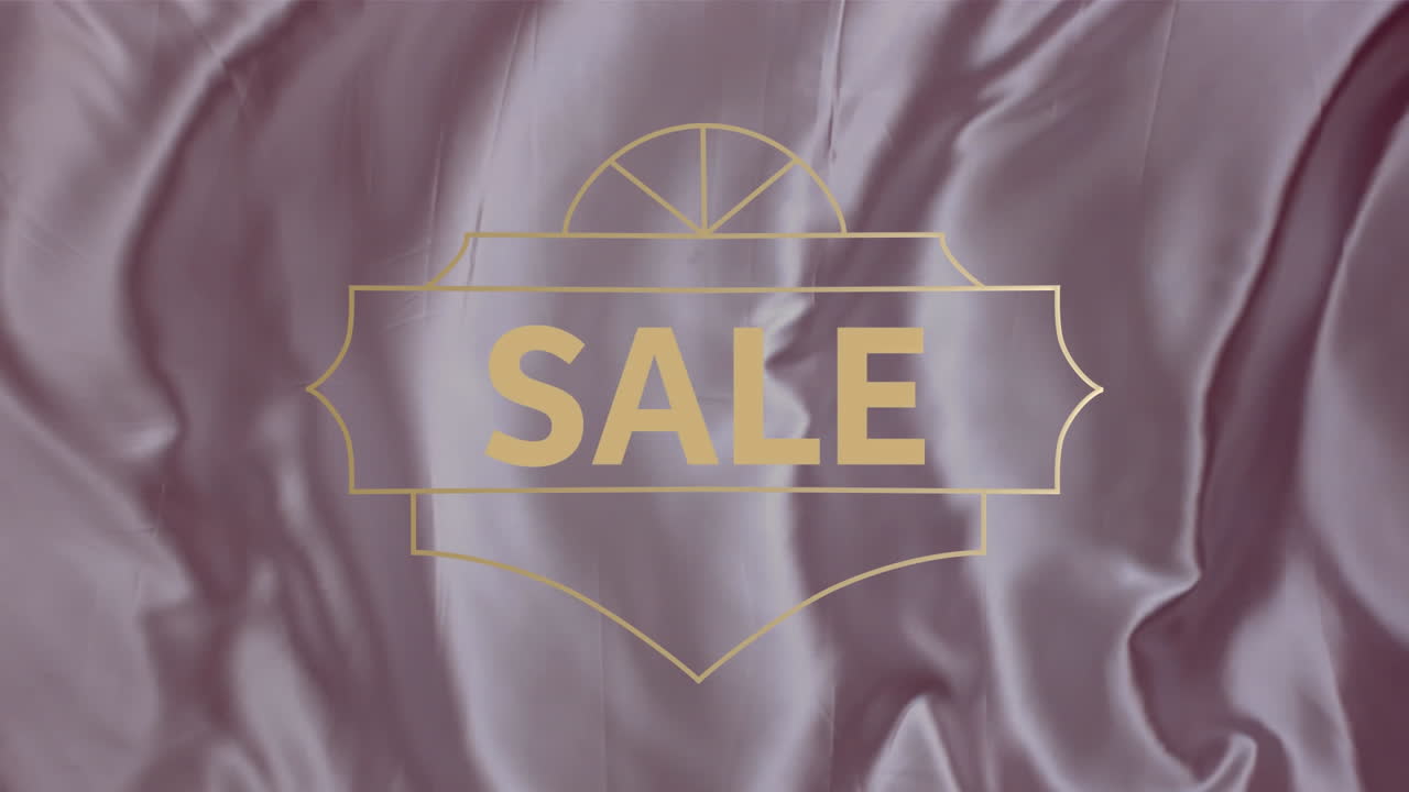 회색 배경에 판매 텍스트의 애니메이션