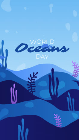 world oceans day poster