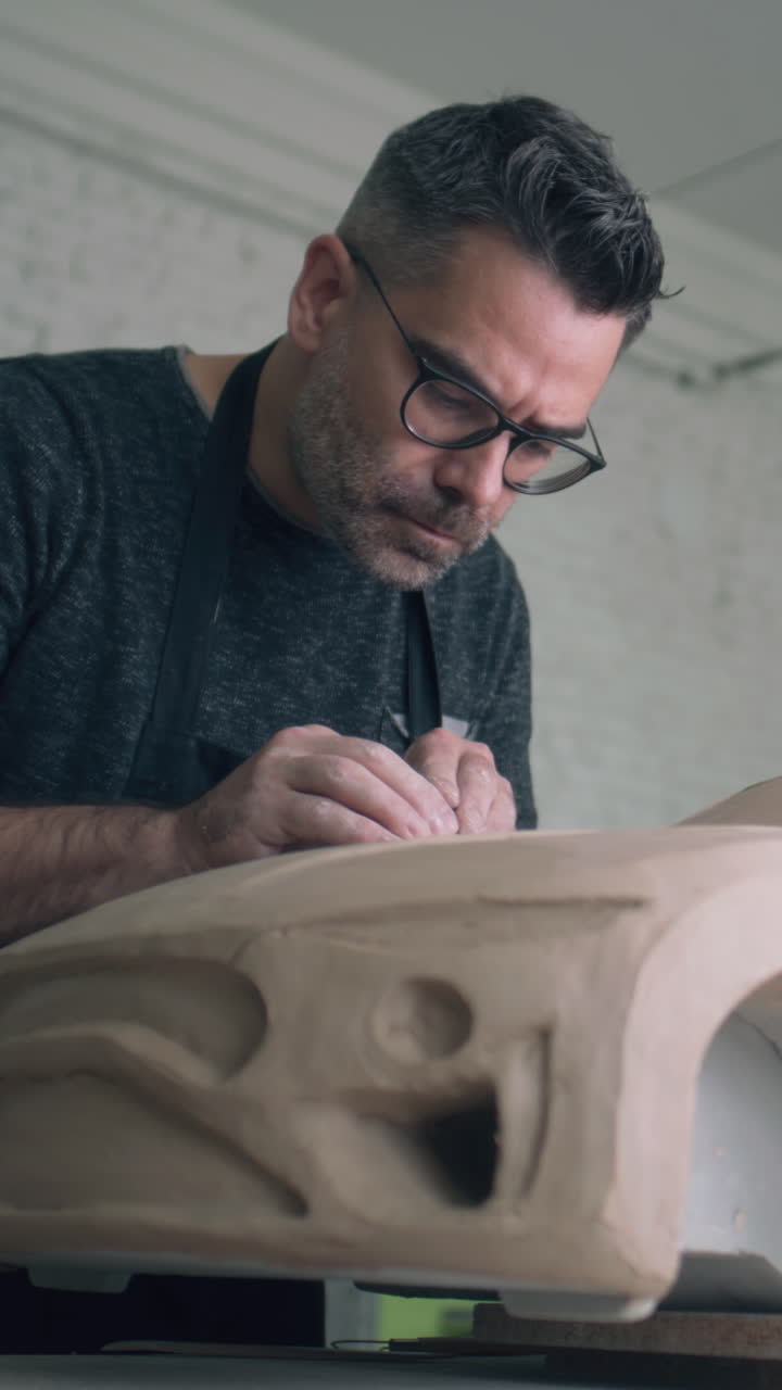 la escultura de un modelo de coche