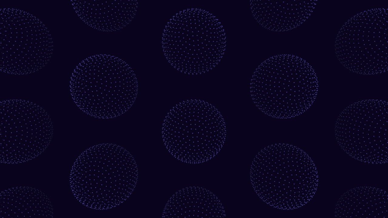 Digital neon sphere pattern with rainbow color on dark space 3