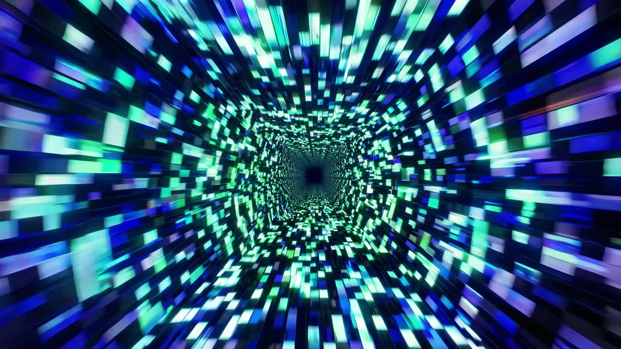 Abstract Tunnel of Light and Speed