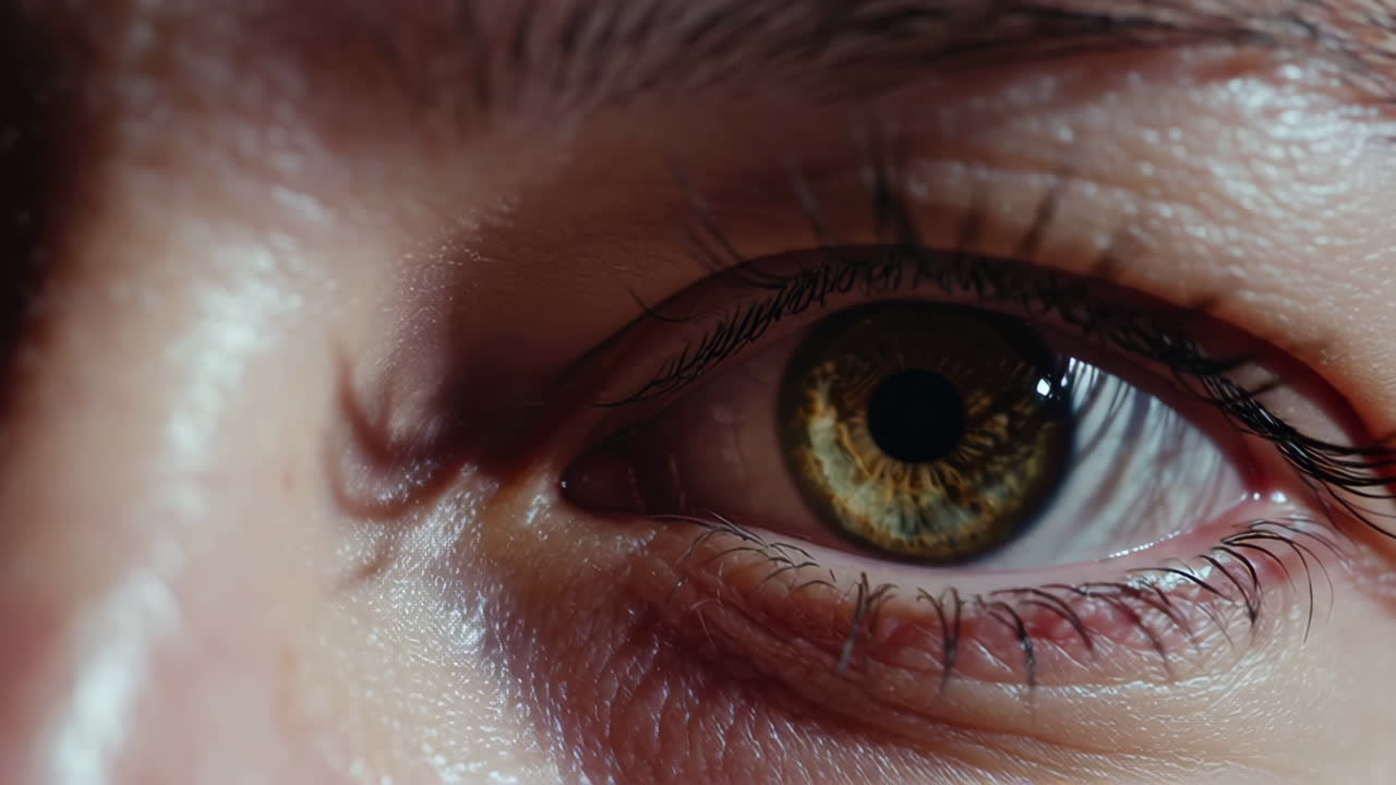 primer plano del ojo de una mujer.