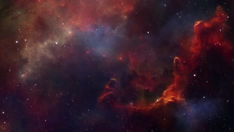 nebulosa en el espacio, nebulosa colorida en el universo
