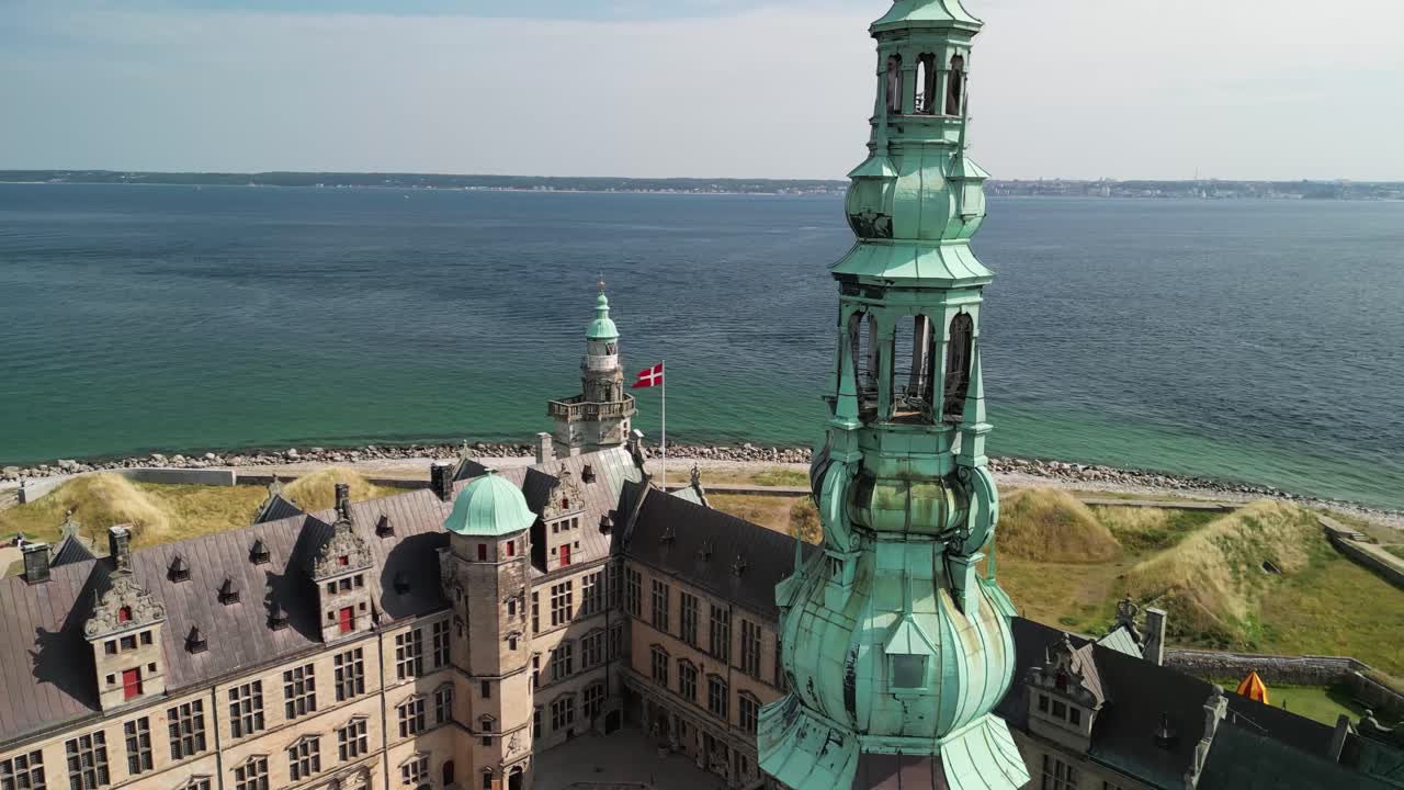 castillo de kronborg - sobrevuelo de la torre de drones