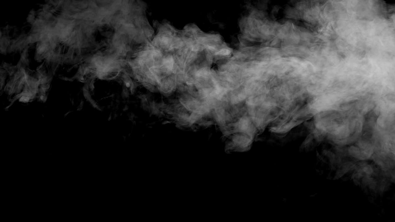 porción de humo flota a la derecha