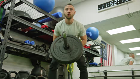 sports people workout in gym