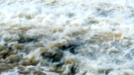 raging stream and the waterfall