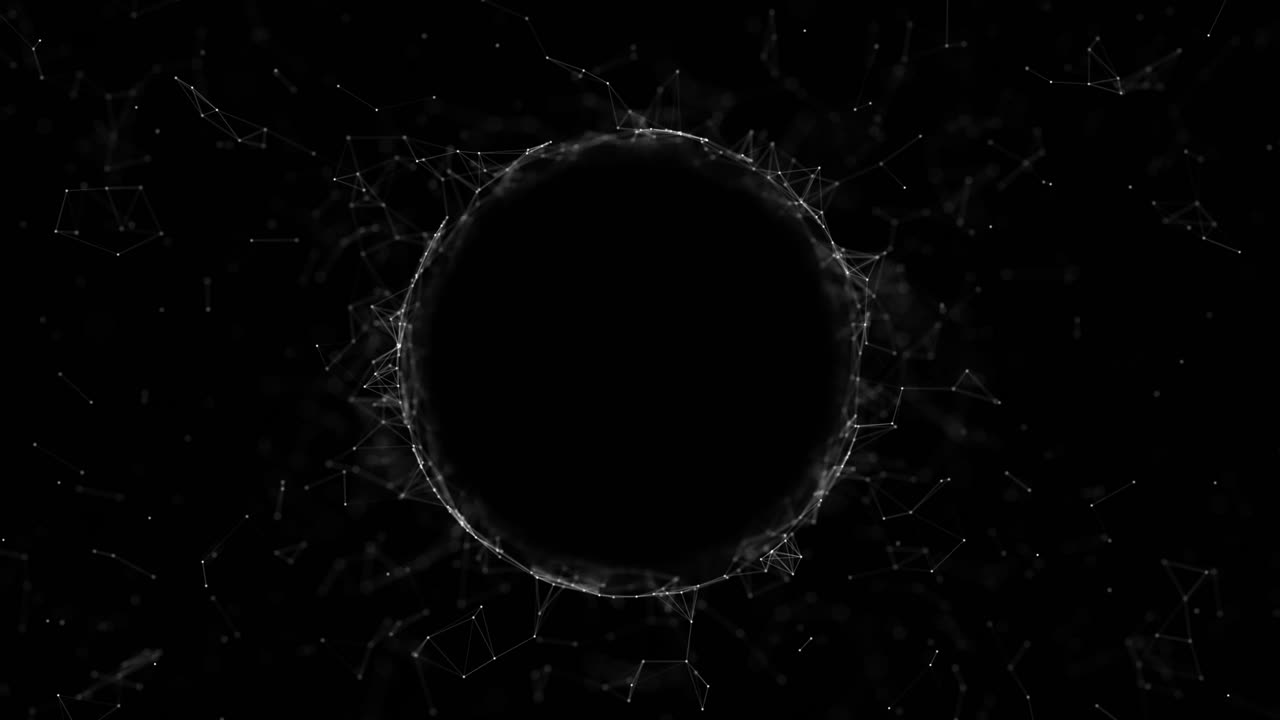 Abstract Circle Network Pattern