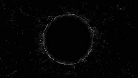 abstract circle network pattern