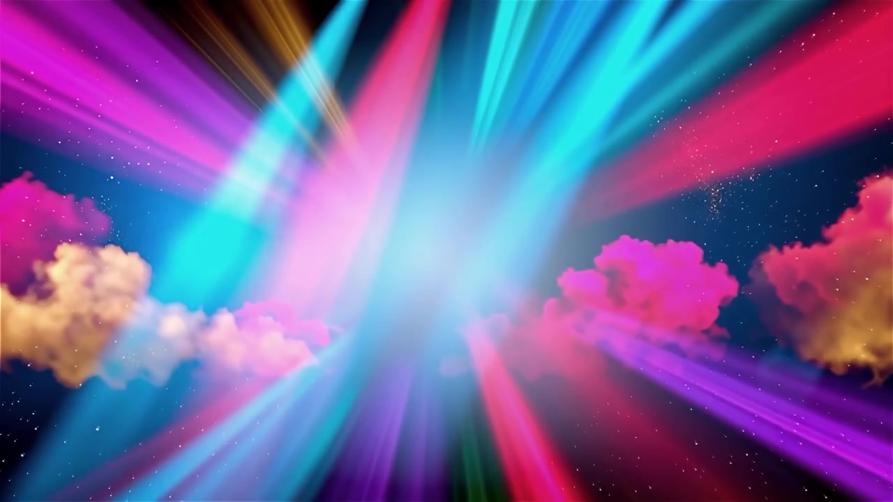 Fundo Cristão de Adoração com Luz Celestial