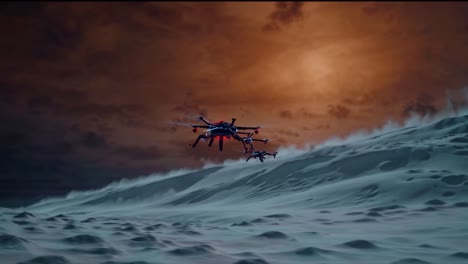 drones in a desert storm
