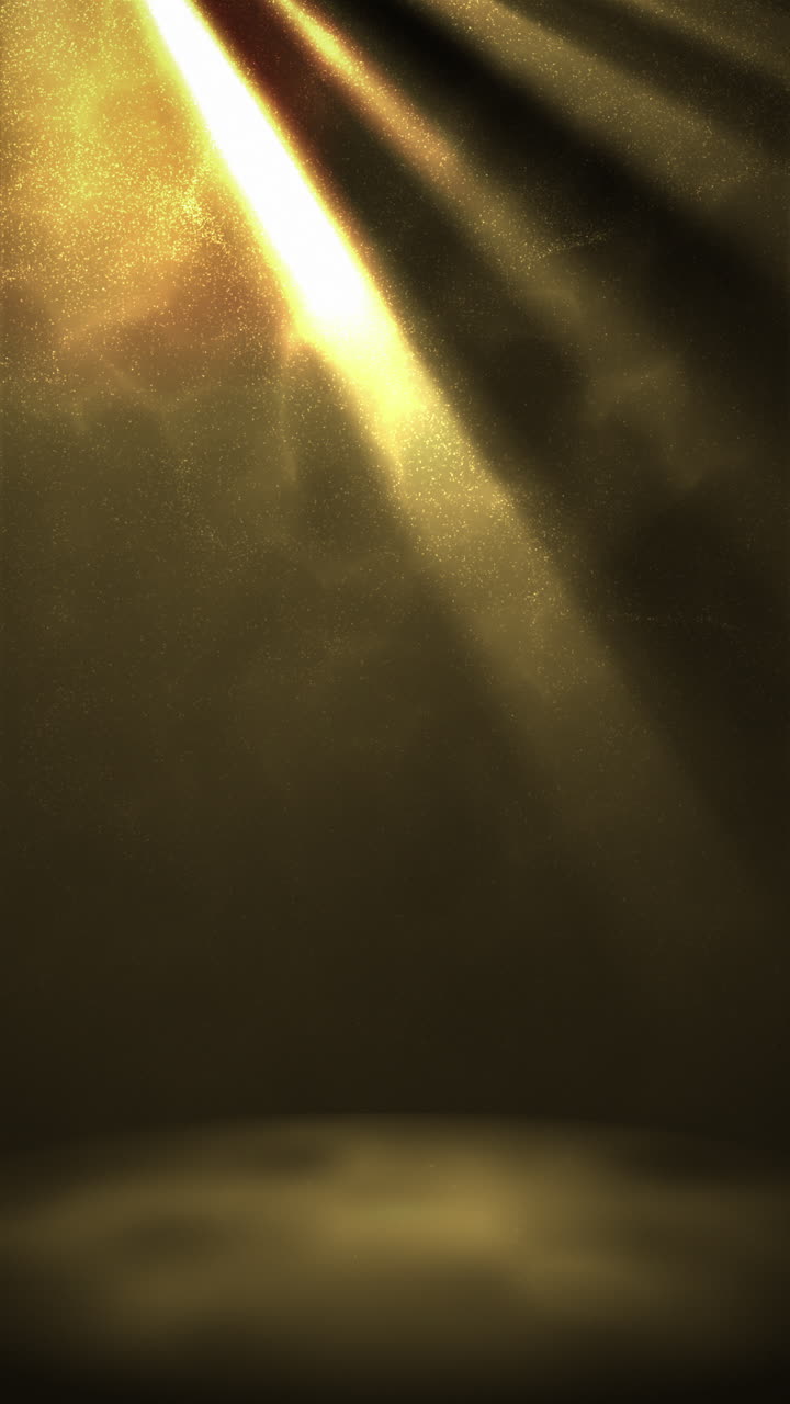 Glittering Gold Light Streaks Elegant Motion Backdrop