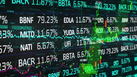 animación del procesamiento estadístico y del procesamiento de datos