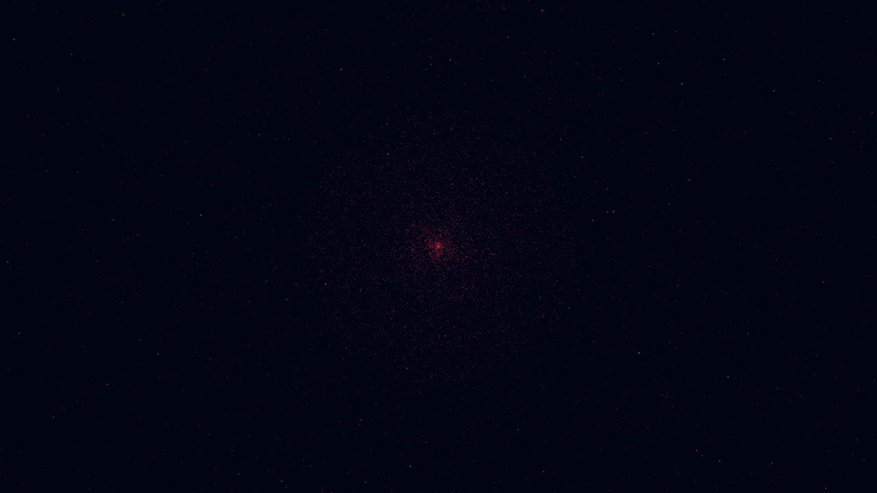 다크 갤럭시 1의 비행 공간 먼지와 반짝임