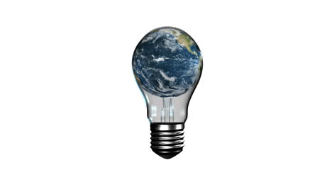 Light-bulb-with-revolving-earth