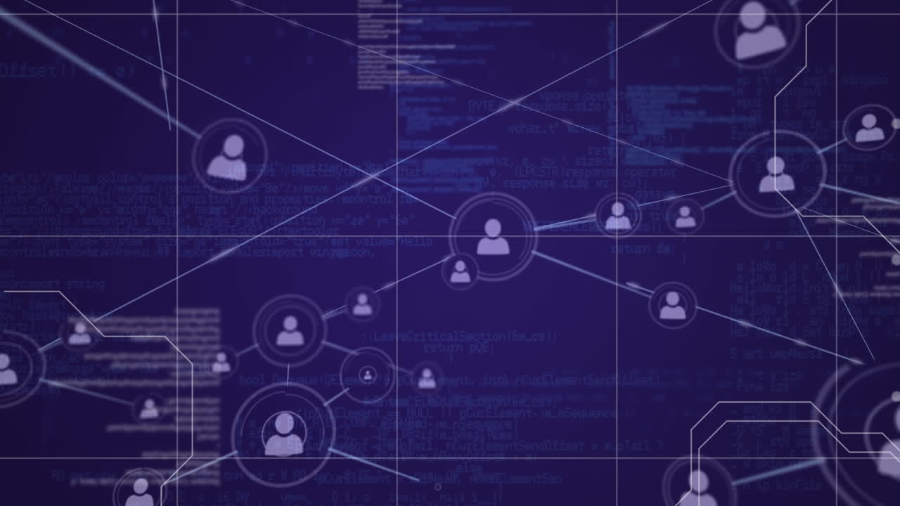 red de conexiones y procesamiento de datos
