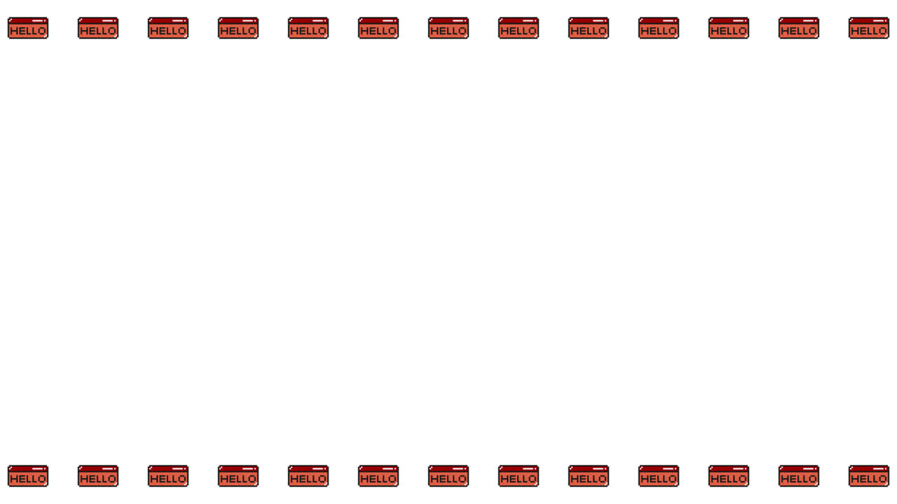 Pixel Art Browser HELLO Frame Animated Overlay 1080p Transparent 30 fps (4).mov